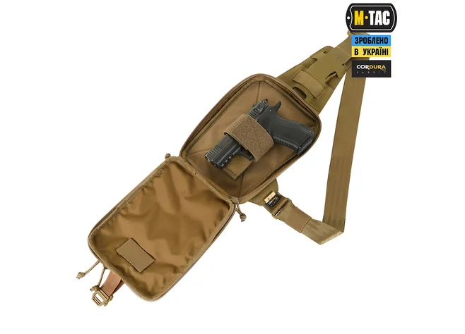 Сумка M-Tac Sling Pistol Bag Elite Hex Coyote Фото 3